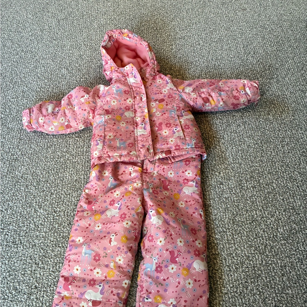 The Children's Place Pink Floral Kids Matching Set